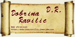 Dobrina Ravilić vizit kartica